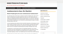 Desktop Screenshot of insektenschutz-im-haus.de